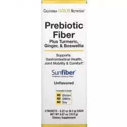 California Gold Nutrition Prebiotic Fiber Plus Turmeric, Ginger, & Boswellia ЖКТ (Желудочно-Кишечный Тракт)