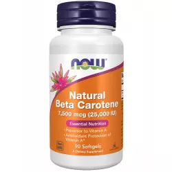 NOW FOODS Natural Beta Carotene 25000IU Витамин A (ретинол)