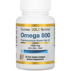 California Gold Nutrition Omega 800, 1000mg 80% Epa-DHA Omega 3