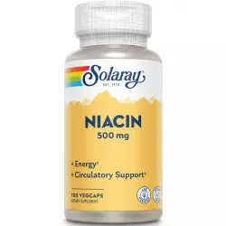 Solaray Niacin 500 mg Витамины группы B