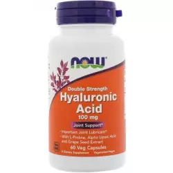 NOW Hyaluronic Acid 100 мг Гиалуроновая кислота