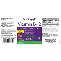Natrol Vitamin B-12 5000 мкг F/D Витамины группы B
