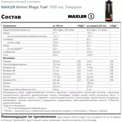 MAXLER Amino Magic Fuel Жидкие аминокислоты