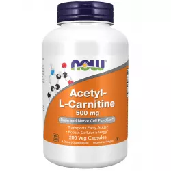 NOW FOODS Acetyl L-Carnitine 500 mg (Ацетил-L-Карнитин) Ацетил L-Карнитин