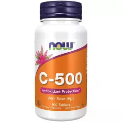 NOW C-500 with Rose Hips Витамин C