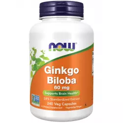 NOW FOODS Ginkgo Biloba 60 mg Экстракты