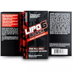 NUTREX Lipo-6 Black Extreme Weight Loss Support ultra concentrate AMZ Термогеник