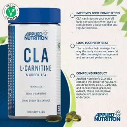 Applied Nutrition CLA L Carnitine and Green Tea CLA, КЛА