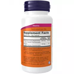 NOW FOODS Pantothenic Acid 500 mg Vitamin B-5 Витамины группы B