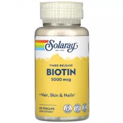 Solaray Biotin 5000 mcg Биотин ( Biotin - H или B7)