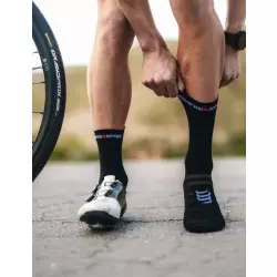 Compressport Носки Bike Ultralight V4 - Black/Red Компрессионные носки