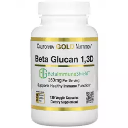 California Gold Nutrition Beta Glucan 1-3D with Beta-ImmuneShield 125 mg Для иммунитета