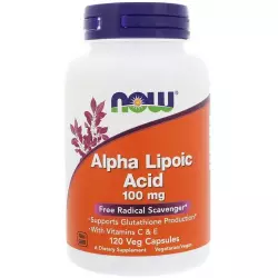 NOW FOODS Alpha Lipoic Acid – Альфа-липоевая кислота 100 mg Альфа-липоевая кислота (ALA)