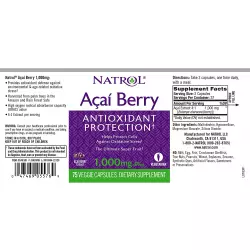 Natrol AcaiBerry 1000 mg Ускорение метаболизма