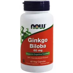 NOW Ginkgo Biloba – Гинкго Билоба 60 мг Экстракты