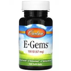 Carlson Labs E-Gems 100 IU Витамин E