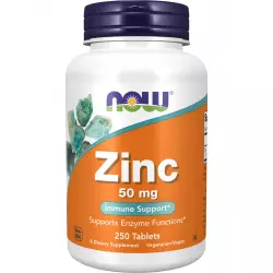 NOW FOODS Zinc Gluconate 50 mg Цинк