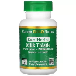 California Gold Nutrition Milk Thistle Extract EuroHerbs 175 mg Экстракты