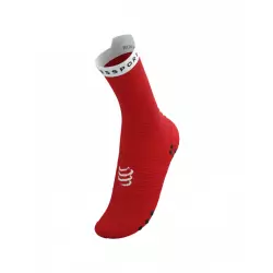 Compressport Носки V4 Run Hi Red White Компрессионные носки