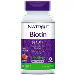 Natrol Biotin 5000 mcg Fast Dissolve Биотин ( Biotin - H или B7)