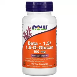 NOW BETA-1,3/1,6-D-GLUCAN 100 mg Бета-аланин
