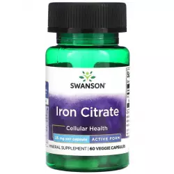 Swanson Iron Citrate 25 mg Железо