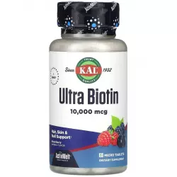 KAL Ultra Biotin ActivMelt 10000 mcg Биотин ( Biotin - H или B7)