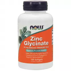 NOW FOODS Zinc Glycinate 30 mg 120 Softgels Цинк