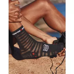 Compressport Носки Run Ultralight High v4 Black-Red Компрессионные носки