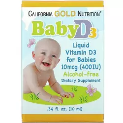 California Gold Nutrition Baby Vitamin D3 400 IU Витамин D