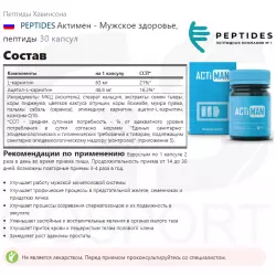 PEPTIDES Актимен - Мужское здоровье, пептиды Пептиды Хавинсона