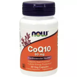 NOW FOODS CoQ10 – Кофермент Q10 60 мг Коэнзим Q10