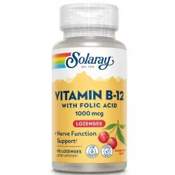 Solaray Vitamin B-12 with Folic Acid 1000 mcg Витамины группы B