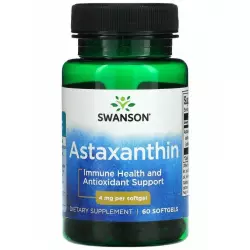 Swanson Hi Potency Astaxanthin 4 mg Комплексные антиоксиданты