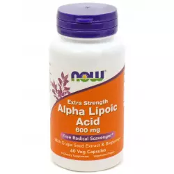 NOW FOODS Alpha Lipoic Acid 600 мг Альфа-липоевая кислота (ALA)