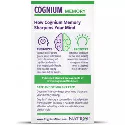 Natrol Cognium 100mg Концентрации внимания