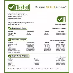 California Gold Nutrition CoQ10 100mg Коэнзим Q10