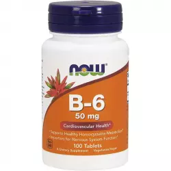 NOW FOODS B-6 – Витамин Б-6 50mg Витамины группы B
