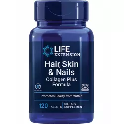 Life Extension Hair, Skin & Nails Collagen Plus Formula Витамины для женщин