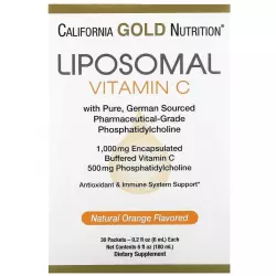 California Gold Nutrition Liposomal Vitamin C Natural Orange Flavor 1000 mg Витамин C
