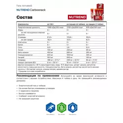 NUTREND 12x50 Carbosnack Гели с аминокислотами