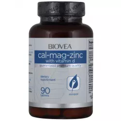 Biovea Cal-Mag-Zinc with Vitamin D Основные минералы
