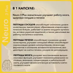 Vitual Laboratories Neuro 3 Plus  пептиды Хавинсона для мозга Пептиды Хавинсона