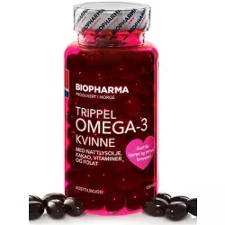 BIOPHARMA Trippel Omega-3 Kvinne Omega 3