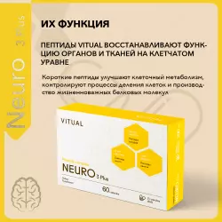 Vitual Laboratories Neuro 3 Plus  пептиды Хавинсона для мозга Пептиды Хавинсона