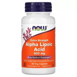 NOW FOODS Alpha Lipoic Acid 600 мг Альфа-липоевая кислота (ALA)